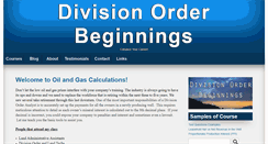 Desktop Screenshot of divisionorderbeginnings.com