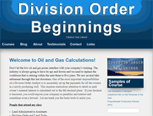 Tablet Screenshot of divisionorderbeginnings.com